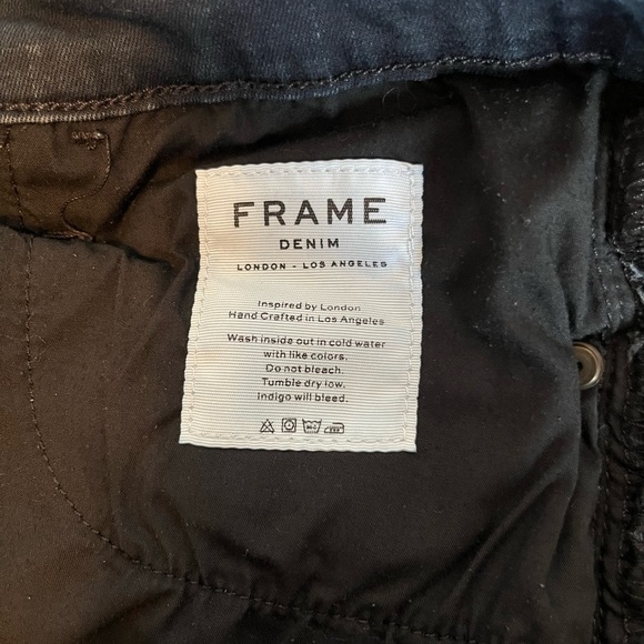 FRAME Ali High Rise Skinny Frayed Hem Edgewatwer Jeans - Picture 6 of 7